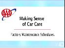 Video - AAA: Factory Auto Maintenance Schedules